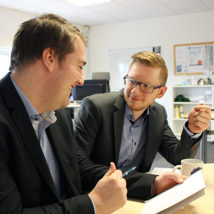 Frantz and Jakob, founders of CleanManager, software for planning and managing cleaning tasks